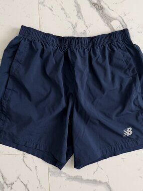 Men's New Balance Running Shorts in Navy Blue - M